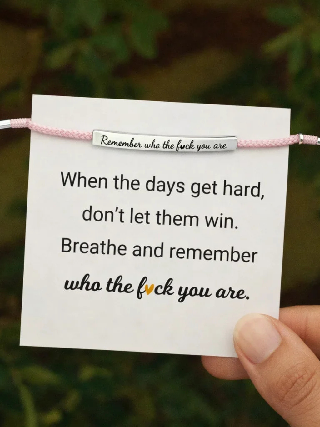 Remember Who The Fuck You Are Bracelet