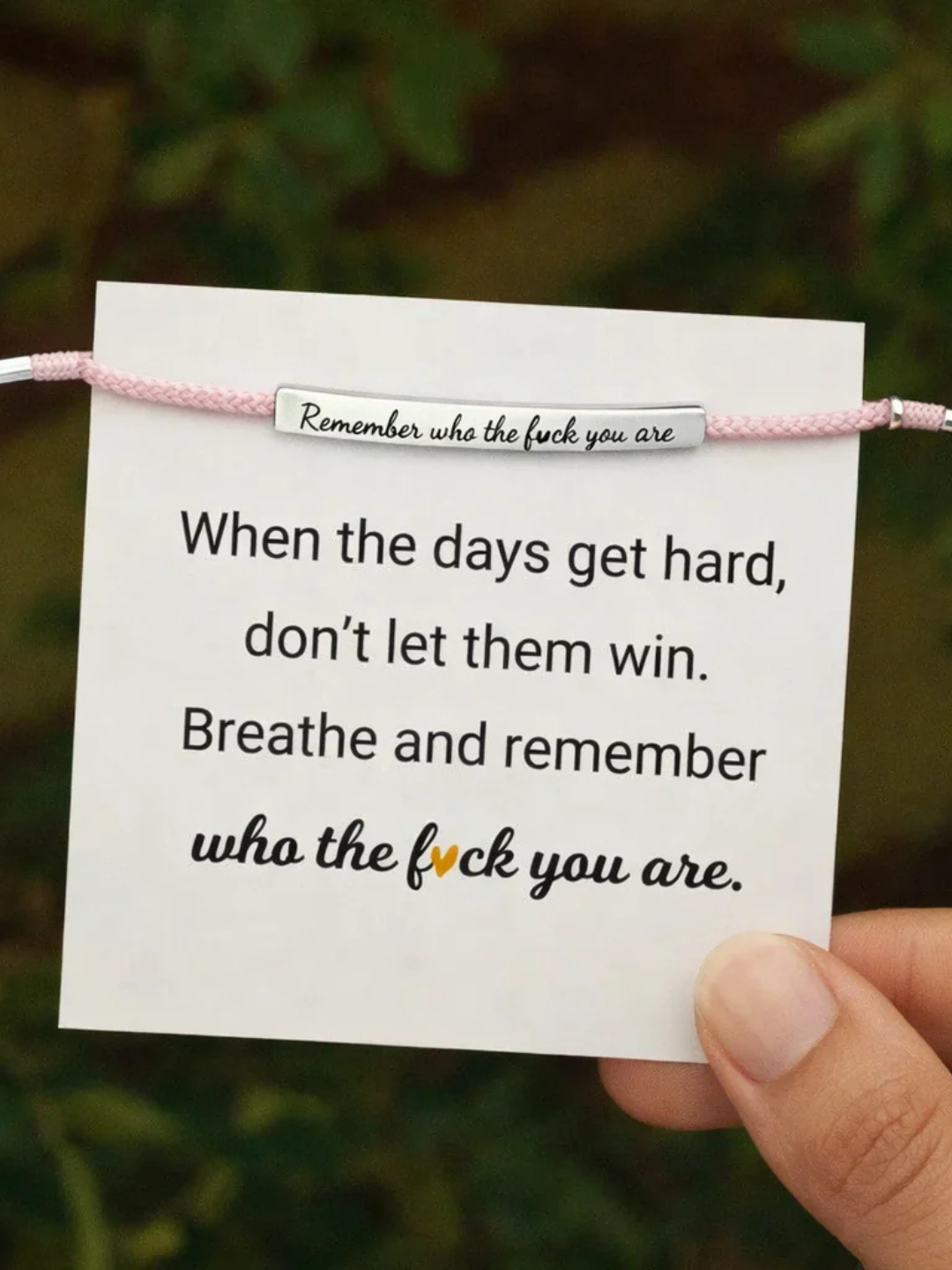 Remember Who The Fuck You Are Bracelet